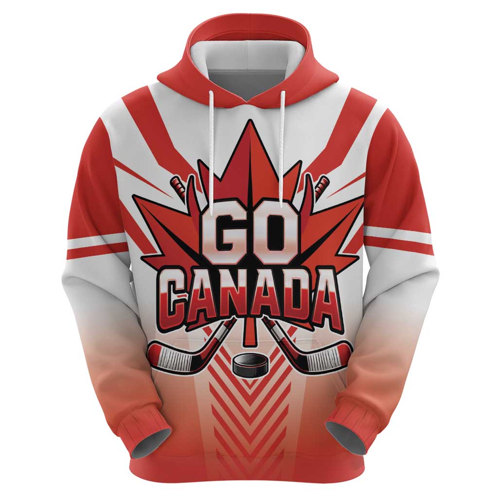 Canada Ice Hockey Custom Hoodie Go Canada Unique Style