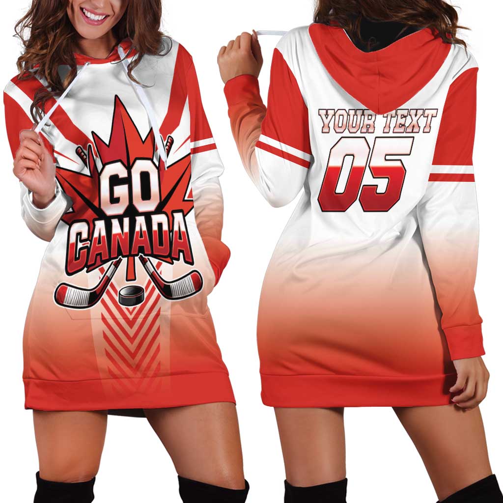 Canada Ice Hockey Custom Hoodie Dress Go Canada Unique Style
