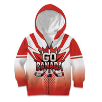 Canada Ice Hockey Custom Kid Hoodie Go Canada Unique Style