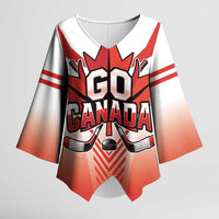 Canada Ice Hockey Custom Kimono Sleeve Blouse Go Canada Unique Style