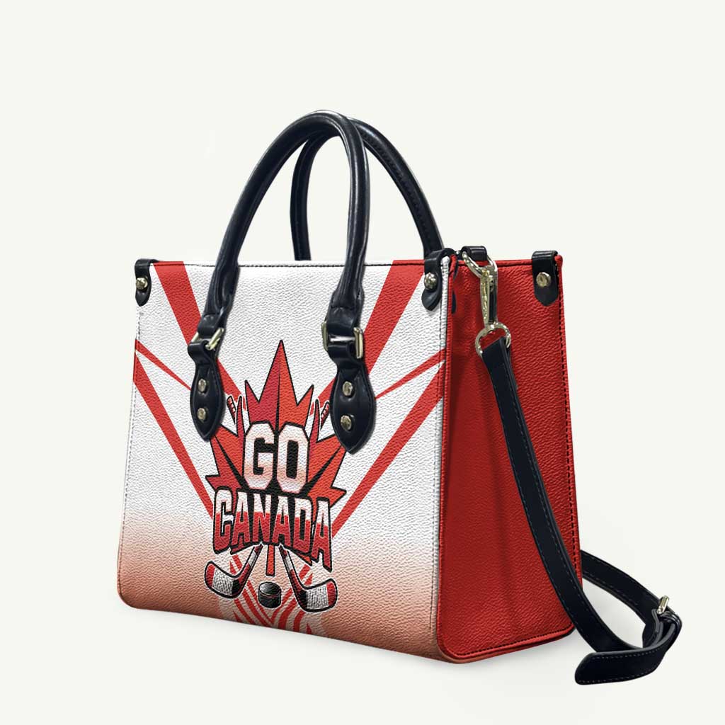 Canada Ice Hockey Leather Bag Go Canada Unique Style
