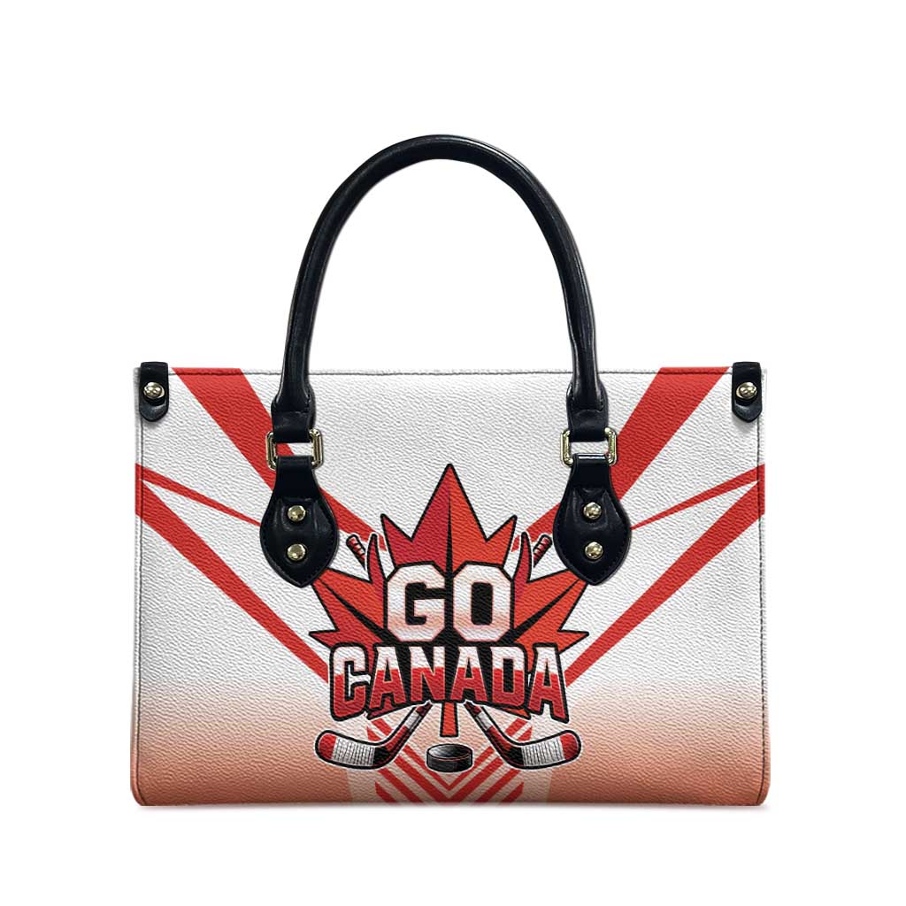 Canada Ice Hockey Leather Bag Go Canada Unique Style