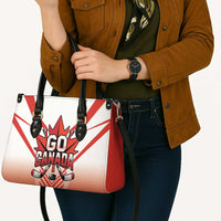 Canada Ice Hockey Leather Bag Go Canada Unique Style