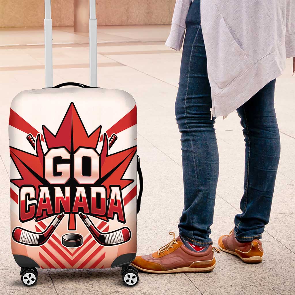 Canada Ice Hockey Luggage Cover Go Canada Unique Style