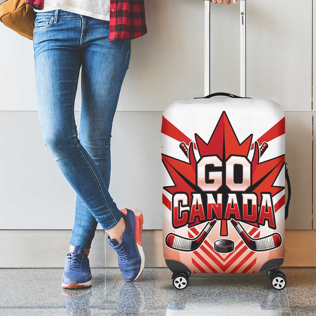 Canada Ice Hockey Luggage Cover Go Canada Unique Style