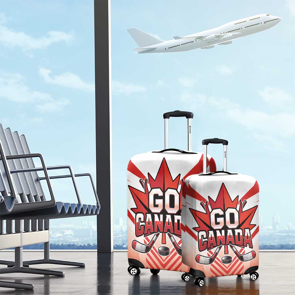 Canada Ice Hockey Luggage Cover Go Canada Unique Style