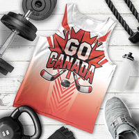 Canada Ice Hockey Custom Men Tank Top Go Canada Unique Style