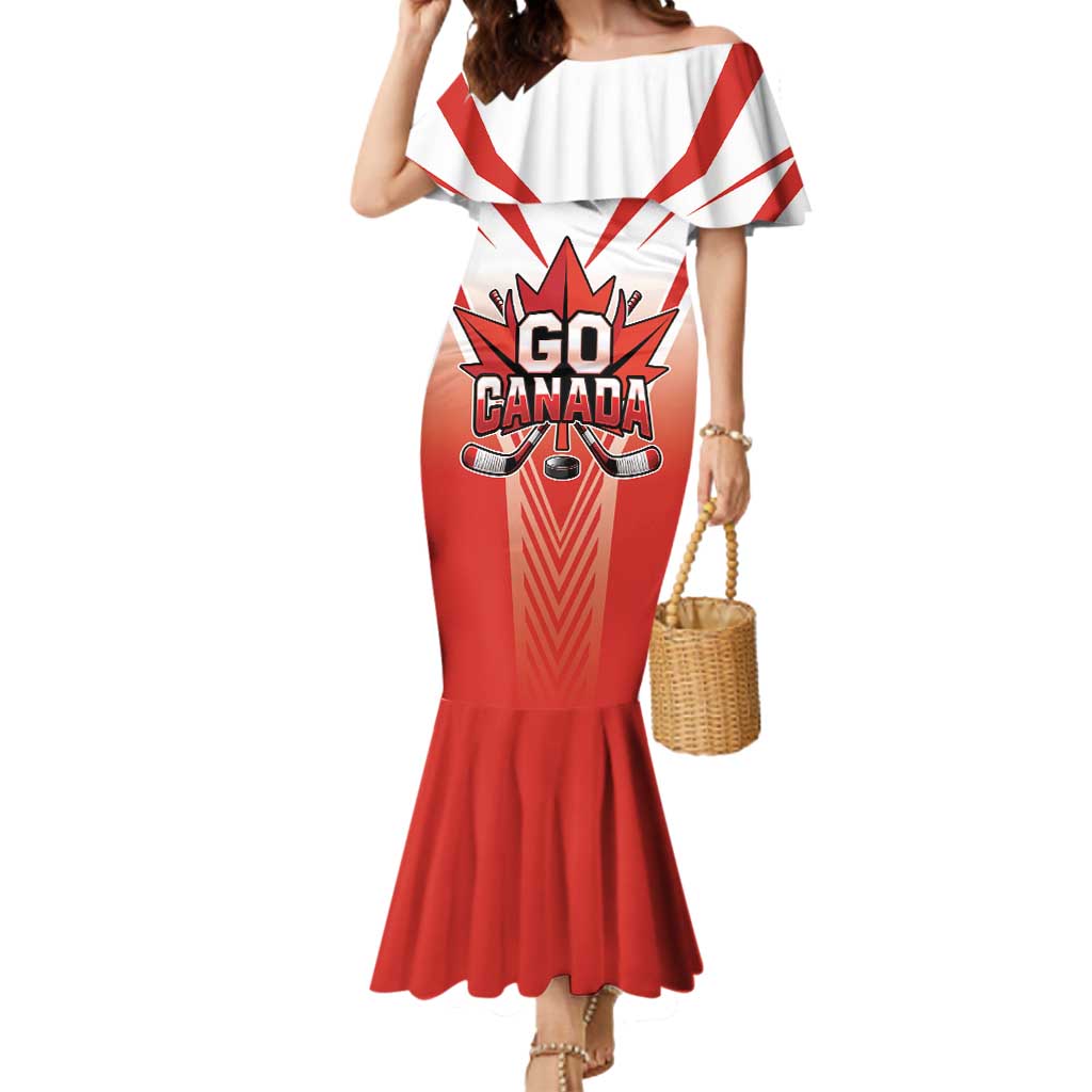 Canada Ice Hockey Custom Mermaid Dress Go Canada Unique Style
