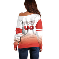 Canada Ice Hockey Custom Off Shoulder Sweater Go Canada Unique Style