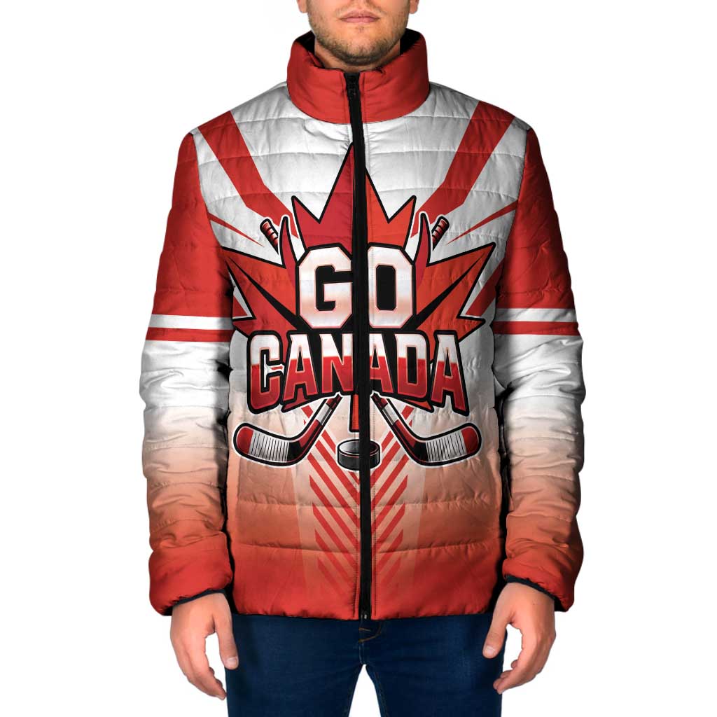 Canada Ice Hockey Custom Padded Jacket Go Canada Unique Style