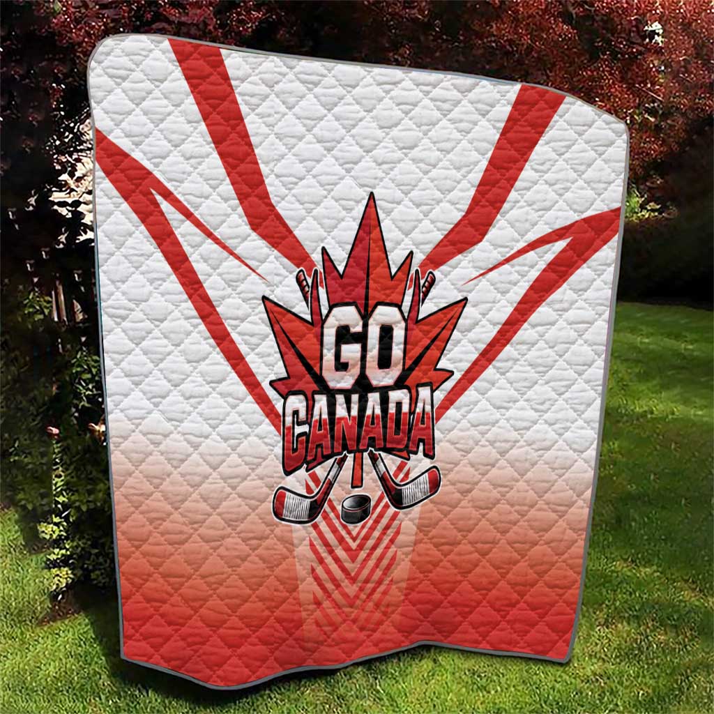 Canada Ice Hockey Quilt Go Canada Unique Style