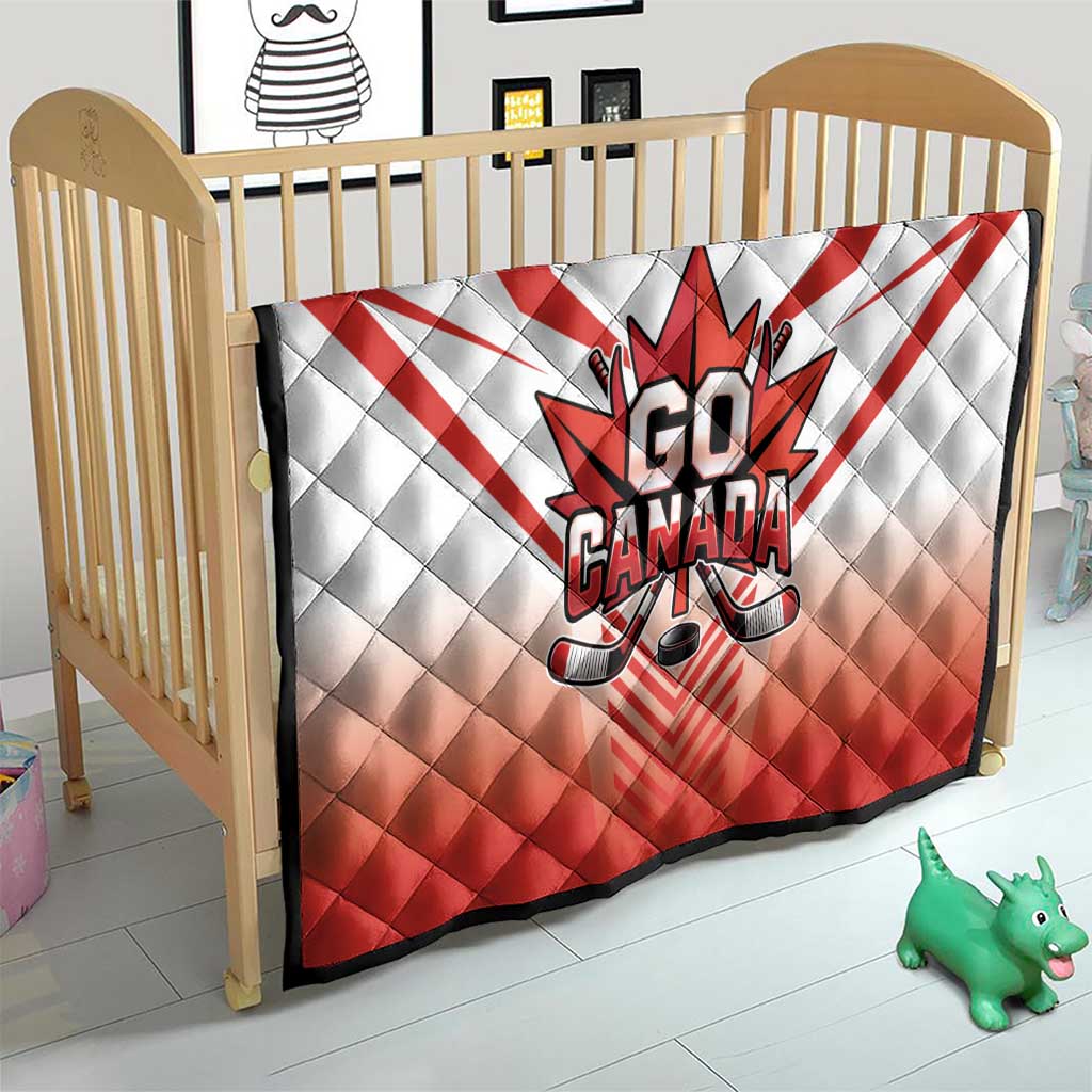 Canada Ice Hockey Quilt Go Canada Unique Style