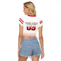 Canada Ice Hockey Custom Raglan Cropped T Shirt Go Canada Unique Style