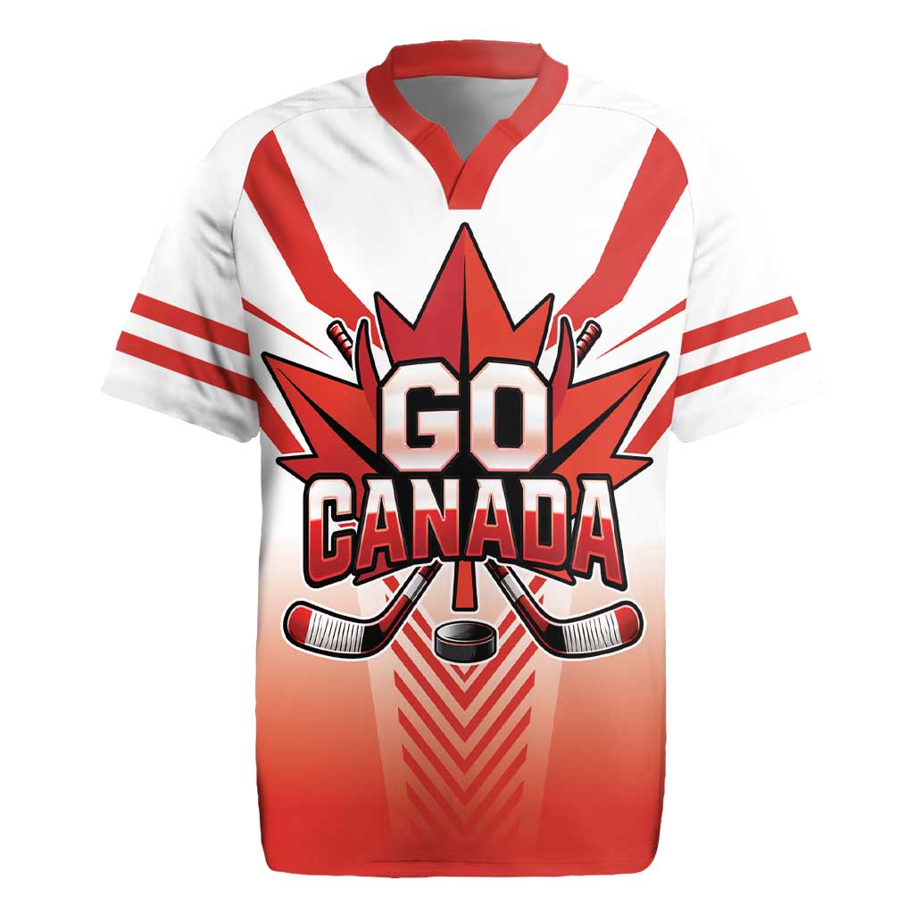 Canada Ice Hockey Custom Rugby Jersey Go Canada Unique Style