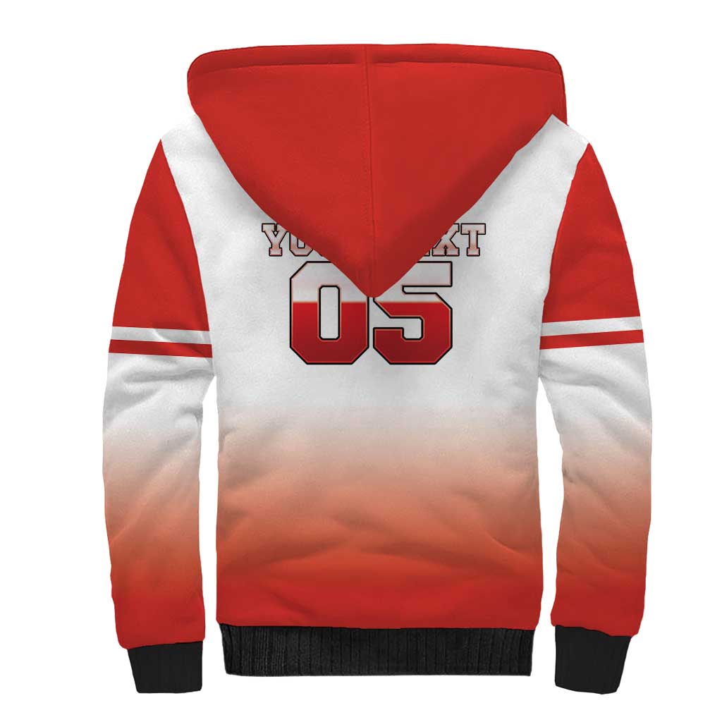 Canada Ice Hockey Custom Sherpa Hoodie Go Canada Unique Style