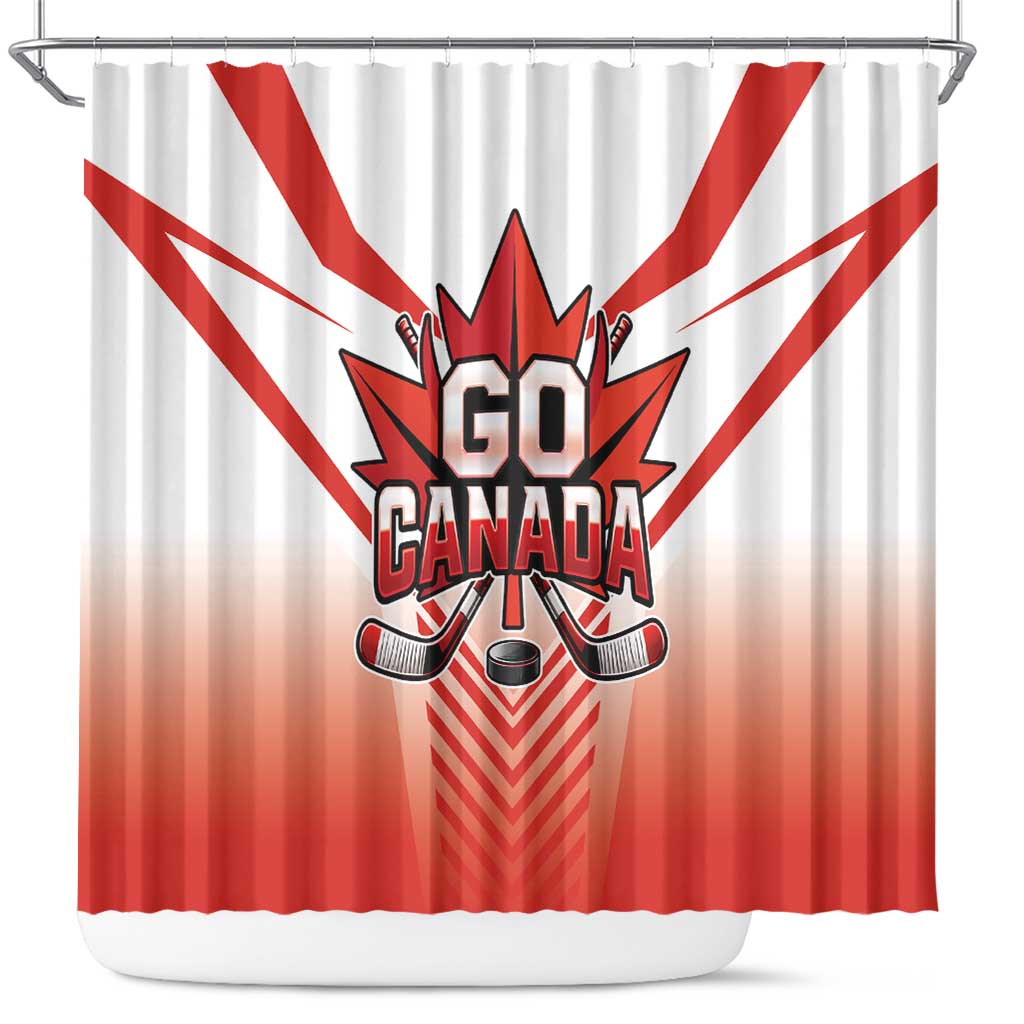 Canada Ice Hockey Shower Curtain Go Canada Unique Style