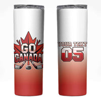 Canada Ice Hockey Custom Skinny Tumbler Go Canada Unique Style