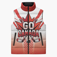 Canada Ice Hockey Custom Sleeveless Puffer Jacket Go Canada Unique Style