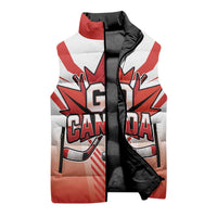 Canada Ice Hockey Custom Sleeveless Puffer Jacket Go Canada Unique Style