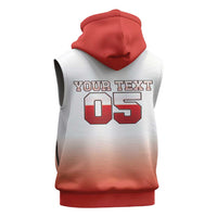 Canada Ice Hockey Custom Sleeveless Zip Hoodie Go Canada Unique Style