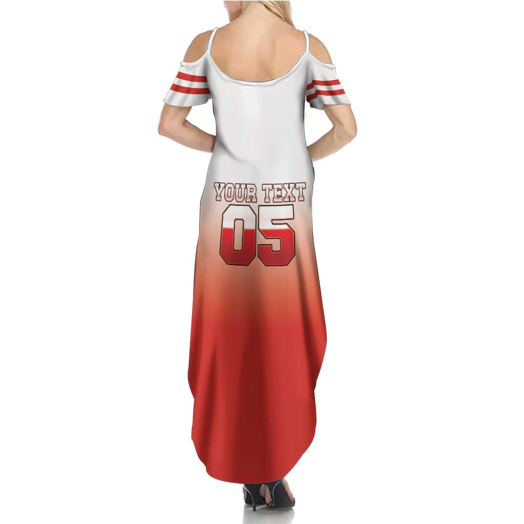 Canada Ice Hockey Custom Summer Maxi Dress Go Canada Unique Style