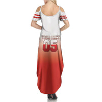 Canada Ice Hockey Custom Summer Maxi Dress Go Canada Unique Style