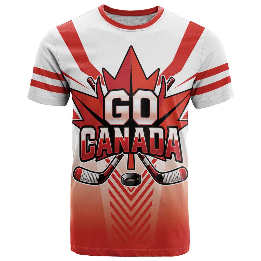 Canada Ice Hockey Custom T Shirt Go Canada Unique Style