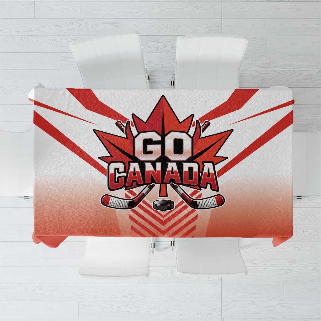 Canada Ice Hockey Tablecloth Go Canada Unique Style