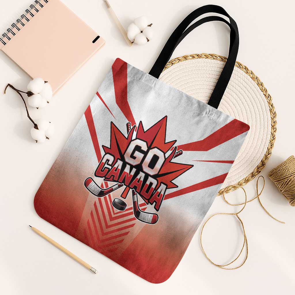 Canada Ice Hockey Tote Bag Go Canada Unique Style