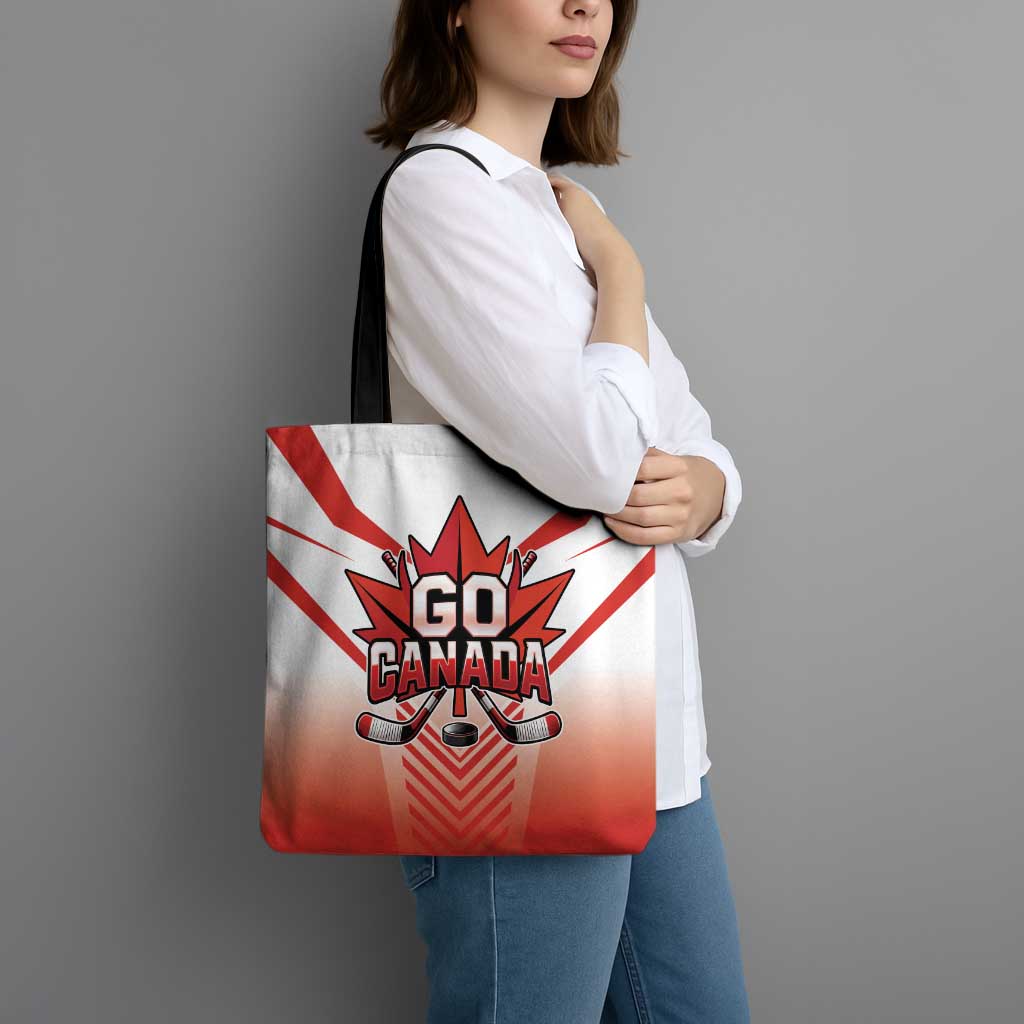 Canada Ice Hockey Tote Bag Go Canada Unique Style