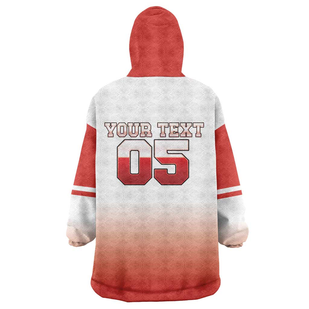 Canada Ice Hockey Custom Wearable Blanket Hoodie Go Canada Unique Style