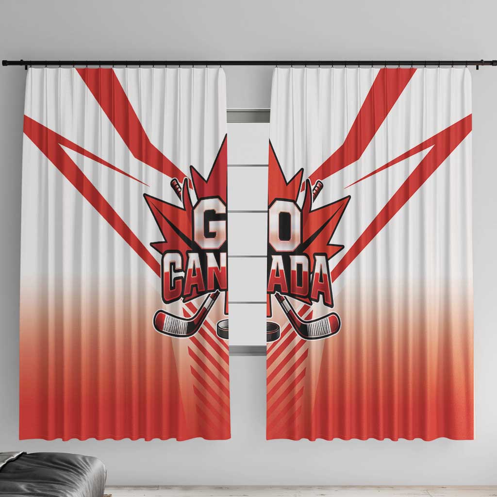 Canada Ice Hockey Window Curtain Go Canada Unique Style