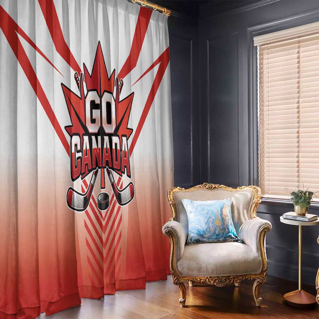Canada Ice Hockey Window Curtain Go Canada Unique Style