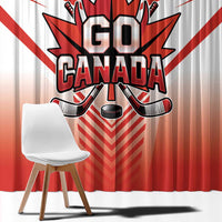 Canada Ice Hockey Window Curtain Go Canada Unique Style