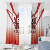 Canada Ice Hockey Window Curtain Go Canada Unique Style