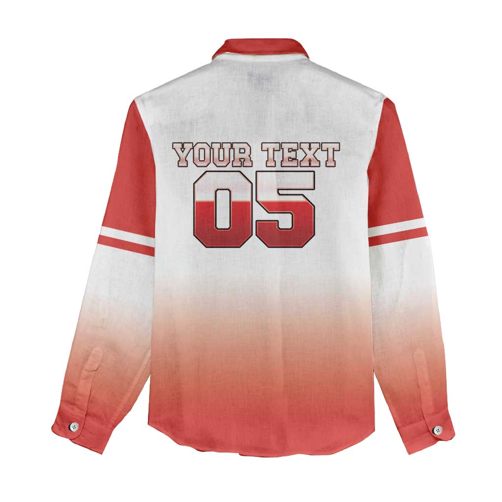 Canada Ice Hockey Custom Women Casual Shirt Go Canada Unique Style