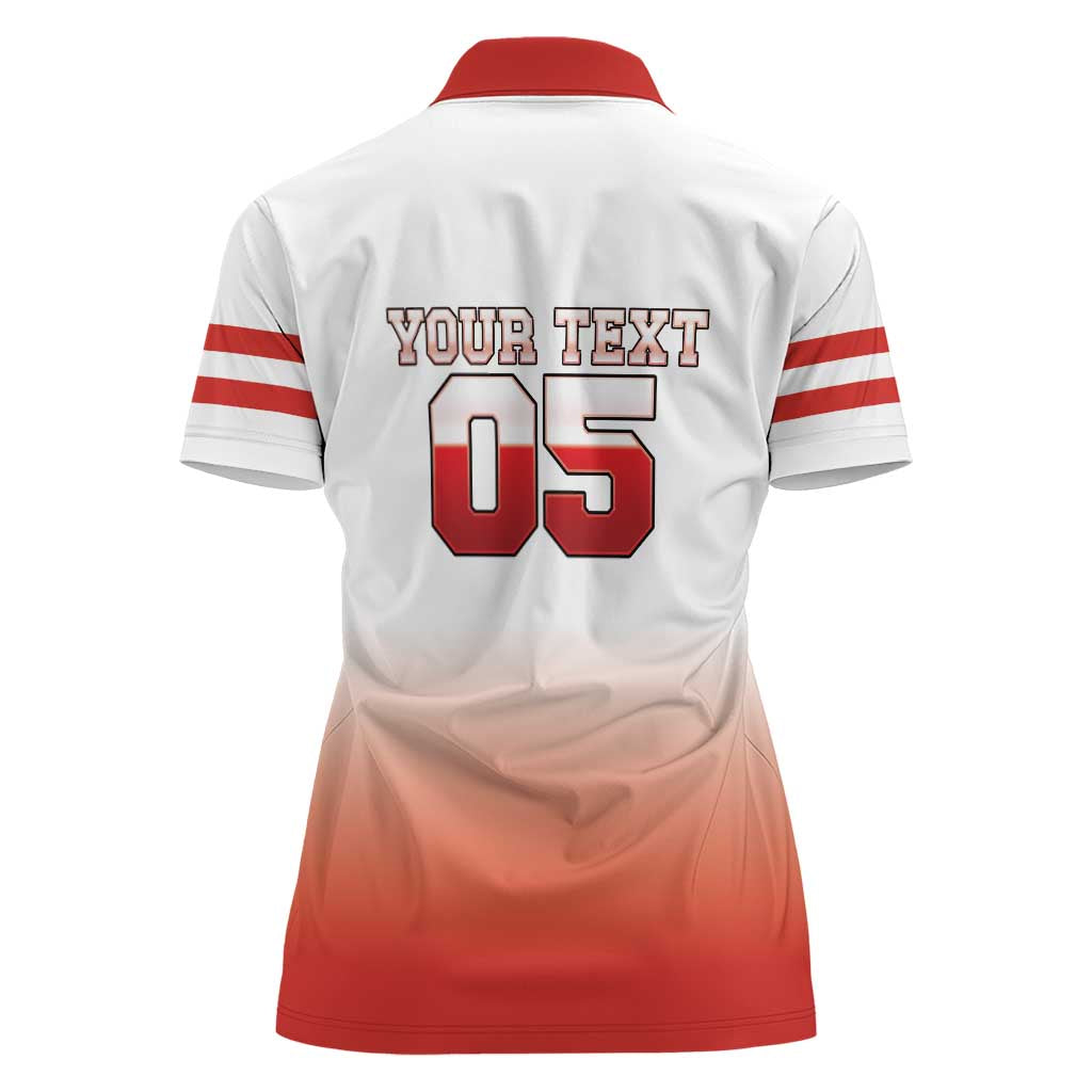 Canada Ice Hockey Custom Women Polo Shirt Go Canada Unique Style