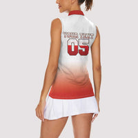 Canada Ice Hockey Custom Women Sleeveless Polo Shirt Go Canada Unique Style