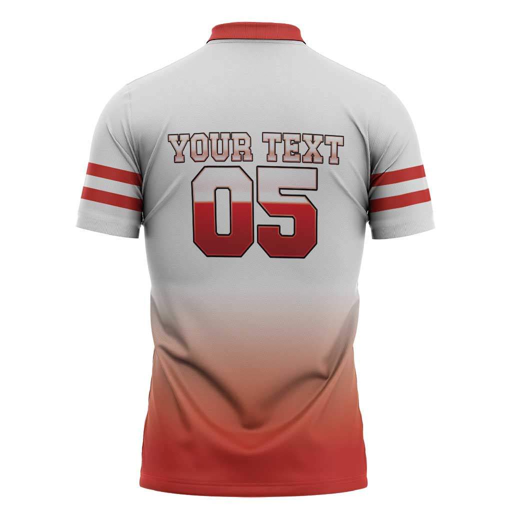 Canada Ice Hockey Custom Zipper Polo Shirt Go Canada Unique Style