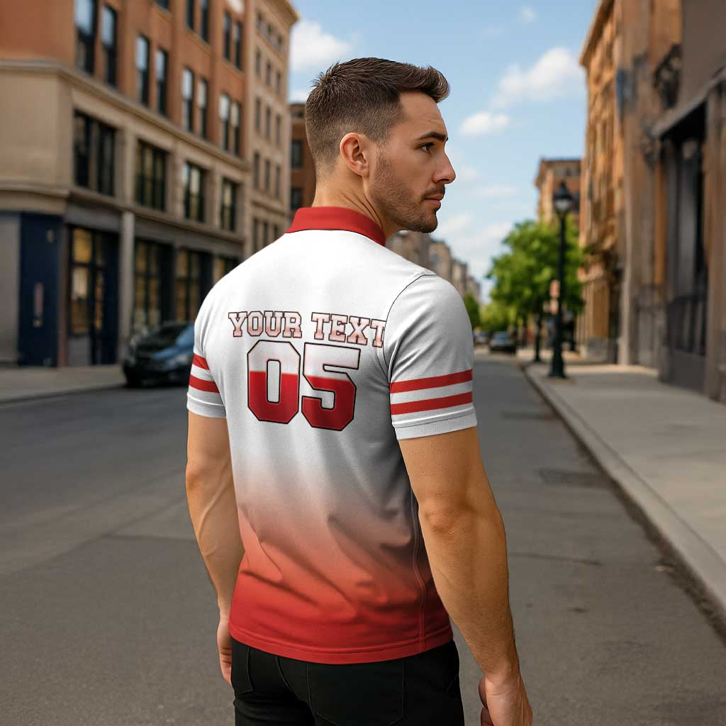 Canada Ice Hockey Custom Zipper Polo Shirt Go Canada Unique Style