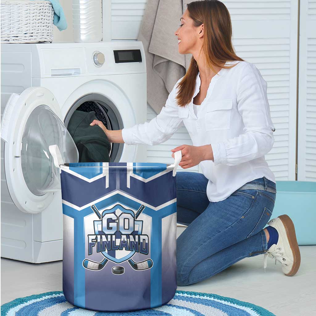 Finland Ice Hockey Laundry Basket Go Suomi Lion Unique Style