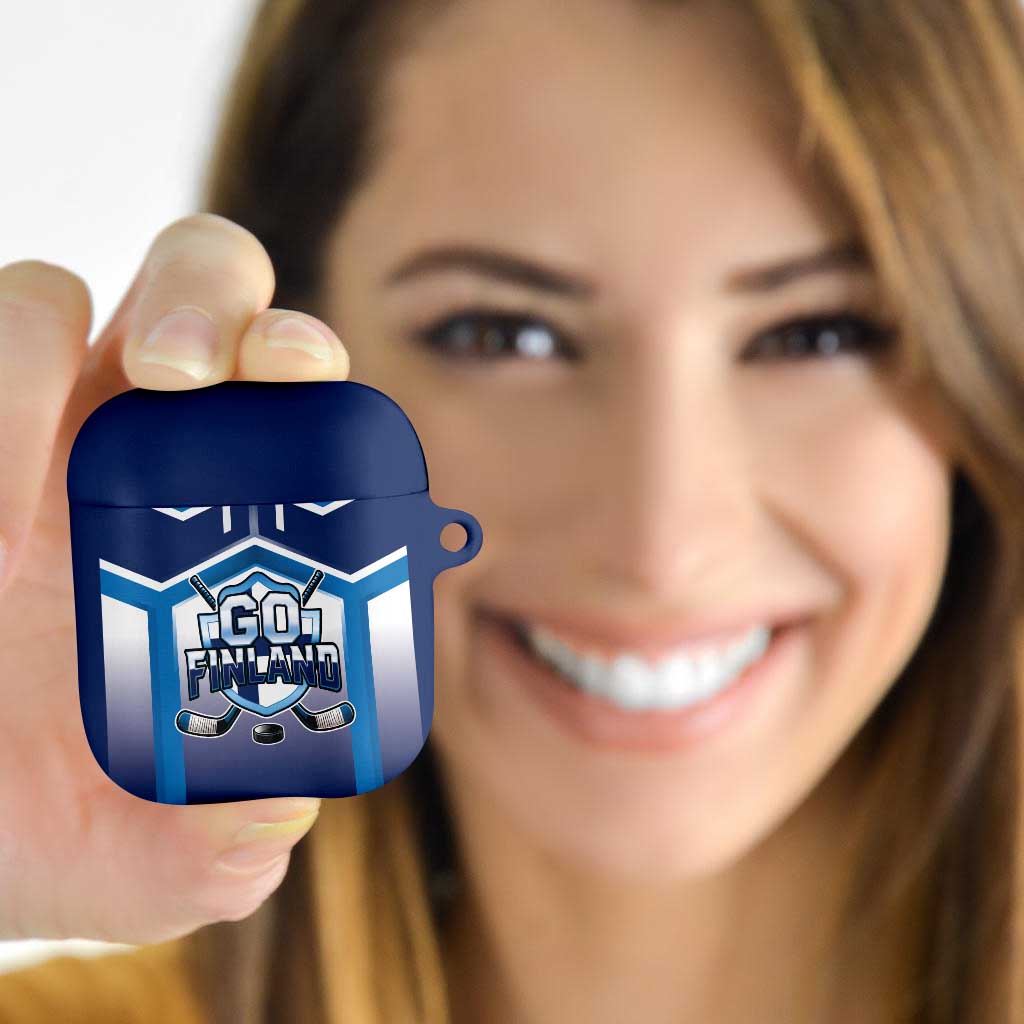 Finland Ice Hockey AirPods Case Go Suomi Lion Unique Style
