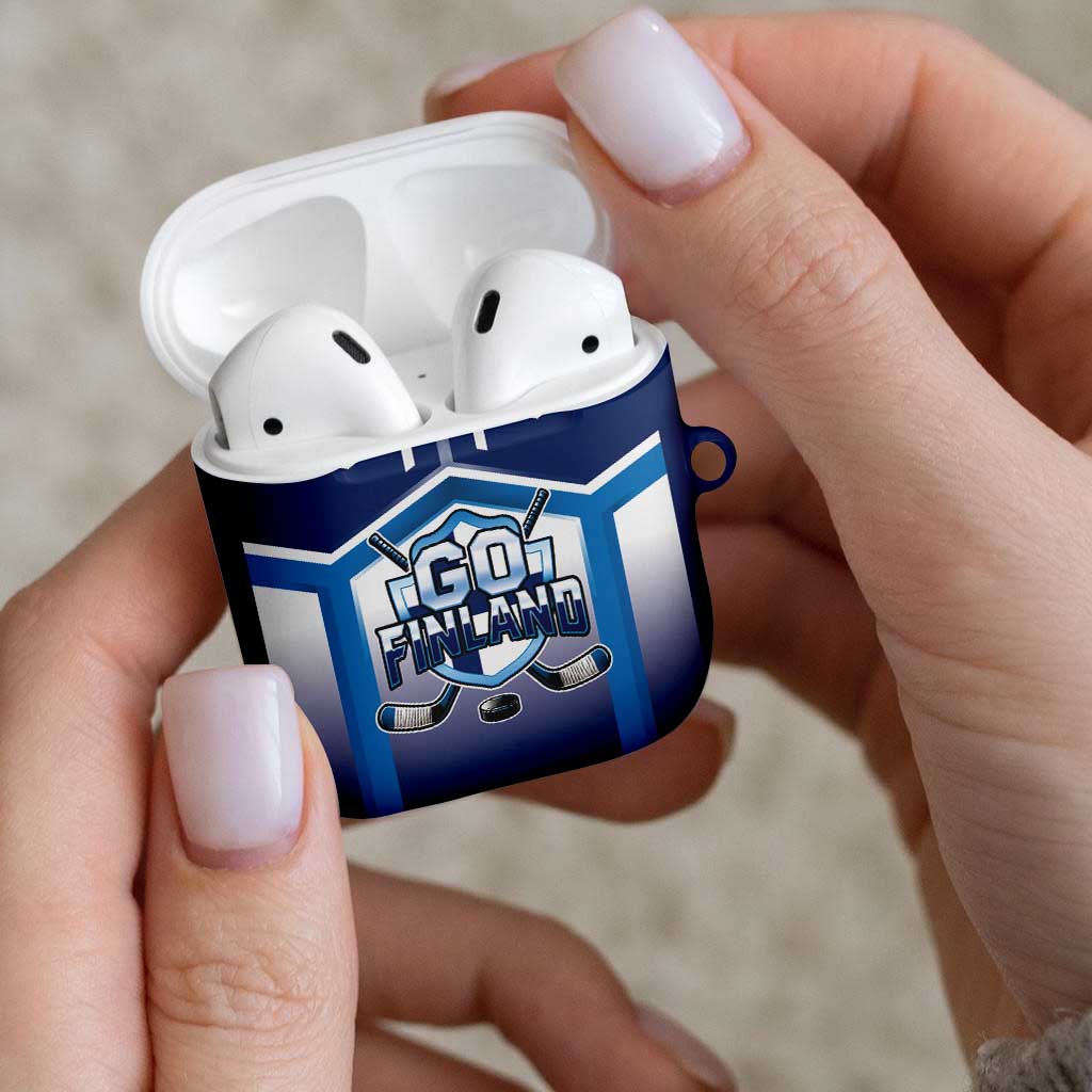 Finland Ice Hockey AirPods Case Go Suomi Lion Unique Style