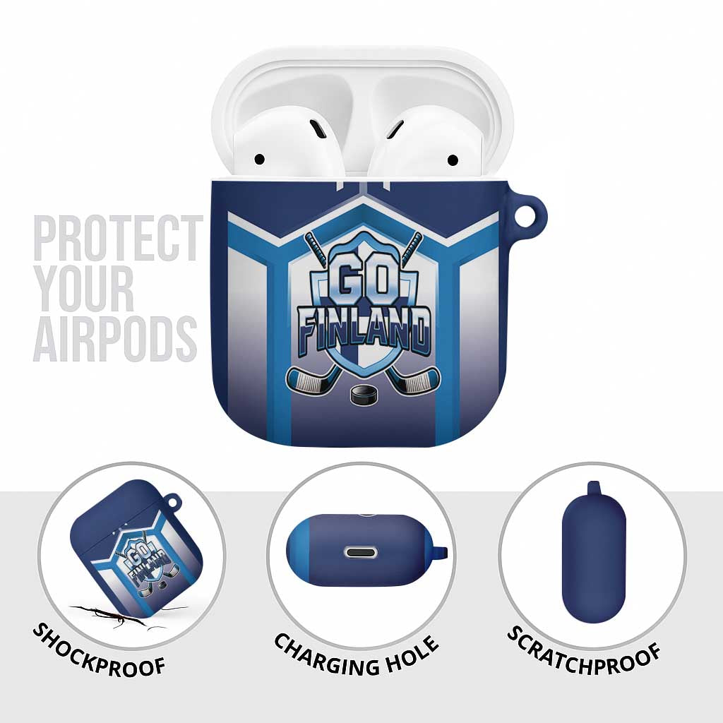 Finland Ice Hockey AirPods Case Go Suomi Lion Unique Style
