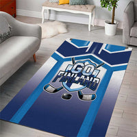 Finland Ice Hockey Area Rug Go Suomi Lion Unique Style