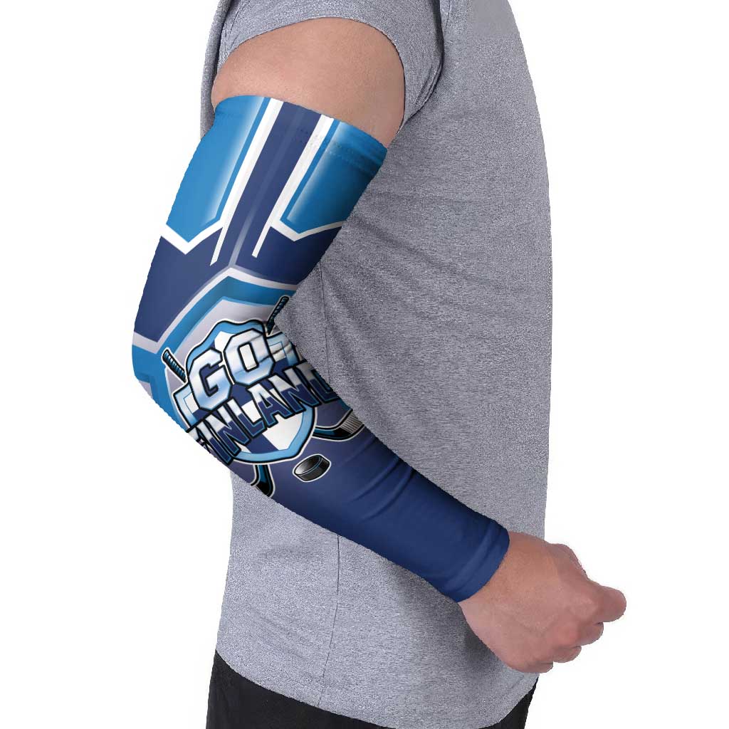 Finland Ice Hockey Custom Arm Sleeves Go Suomi Lion Unique Style