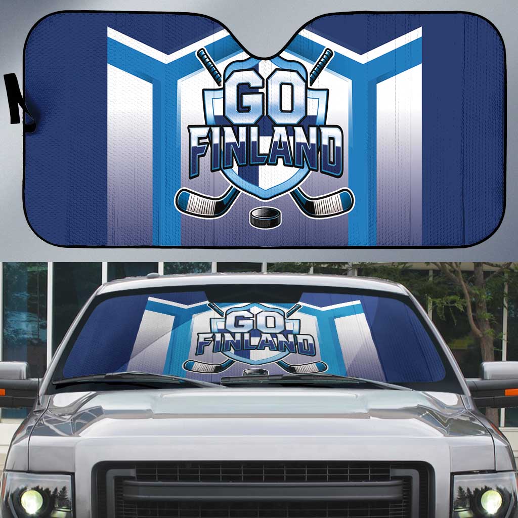 Finland Ice Hockey Auto Sun Shade Go Suomi Lion Unique Style