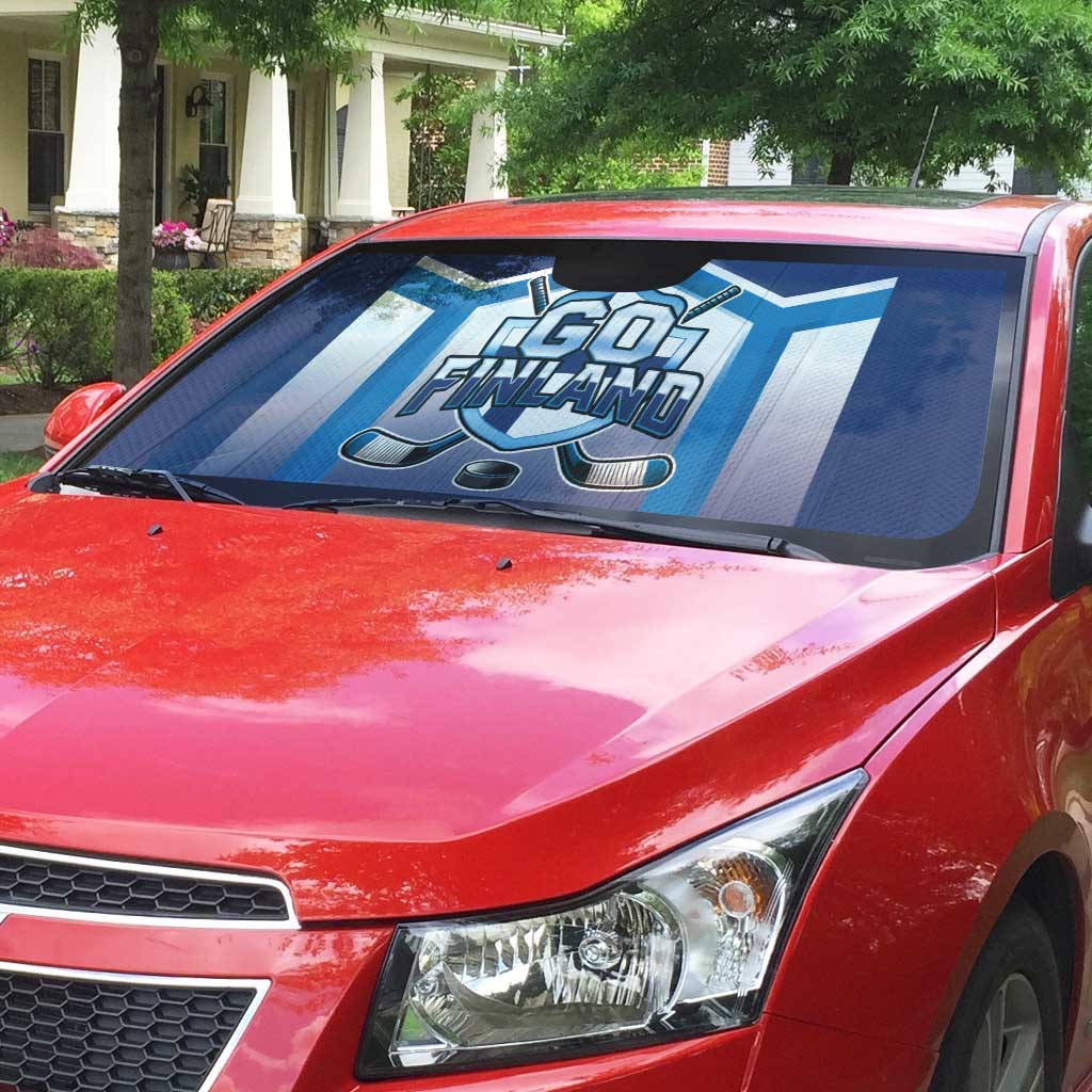 Finland Ice Hockey Auto Sun Shade Go Suomi Lion Unique Style