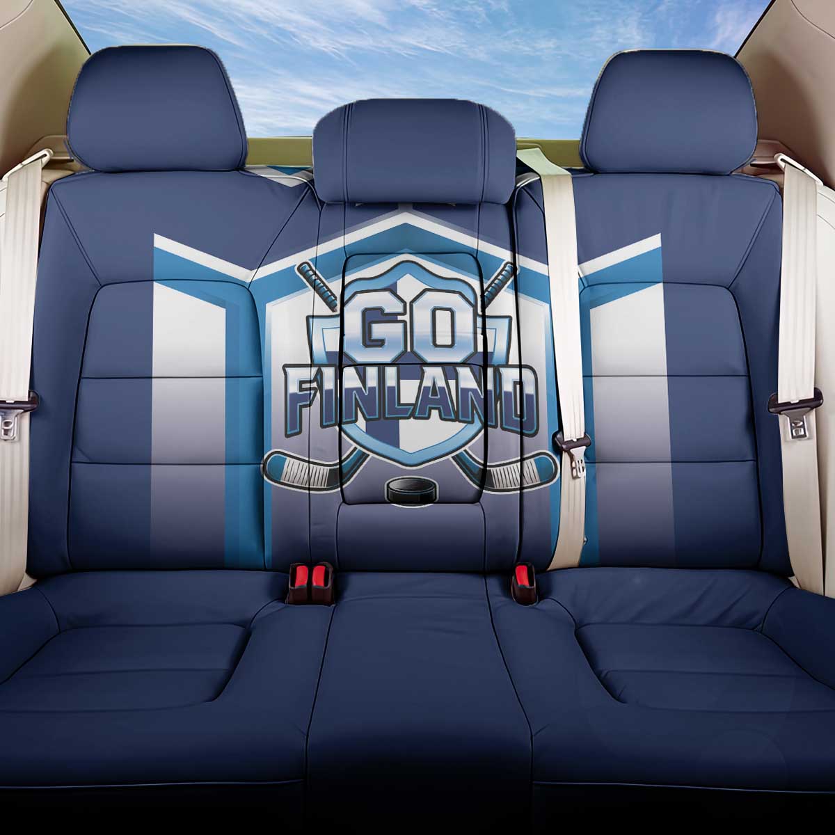 Finland Ice Hockey Back Car Seat Cover Go Suomi Lion Unique Style