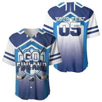 Finland Ice Hockey Custom Baseball Jersey Go Suomi Lion Unique Style